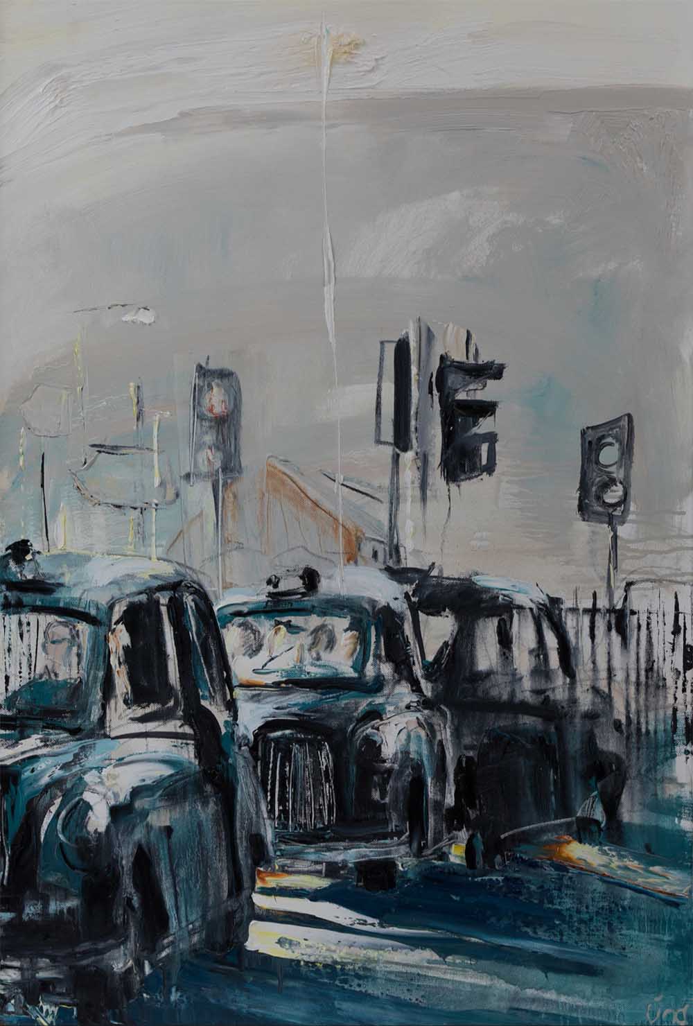 Black Mountain Black Taxi -- Una O Grady Paintings