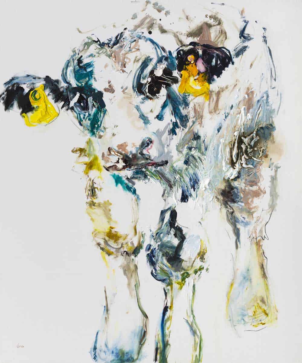 Bull Calf with The White Eyelashes -- Una O Grady Paintings