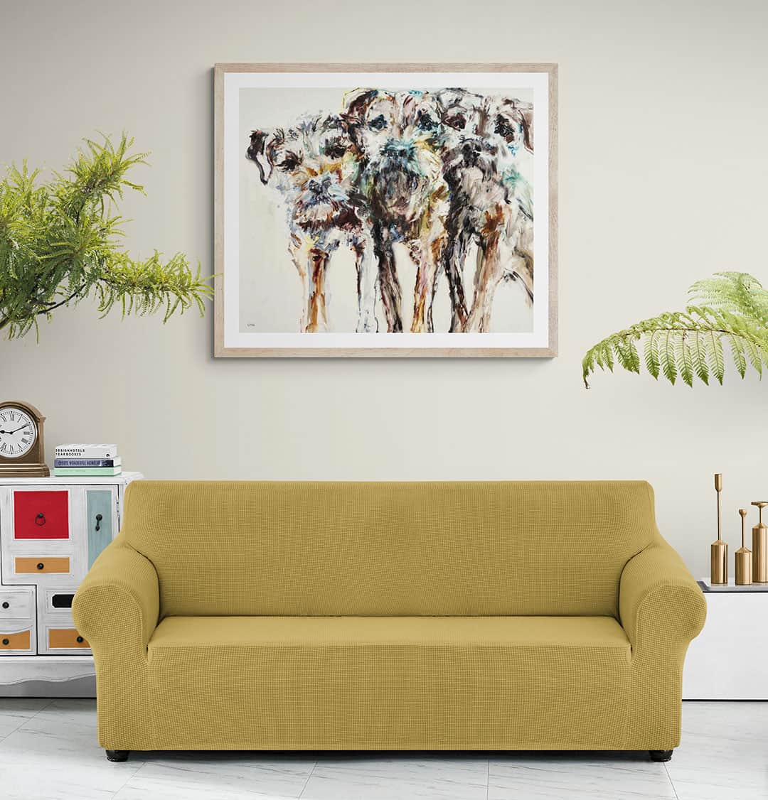 Terriers hanging on playroom wall -- Una O Grady Paintings