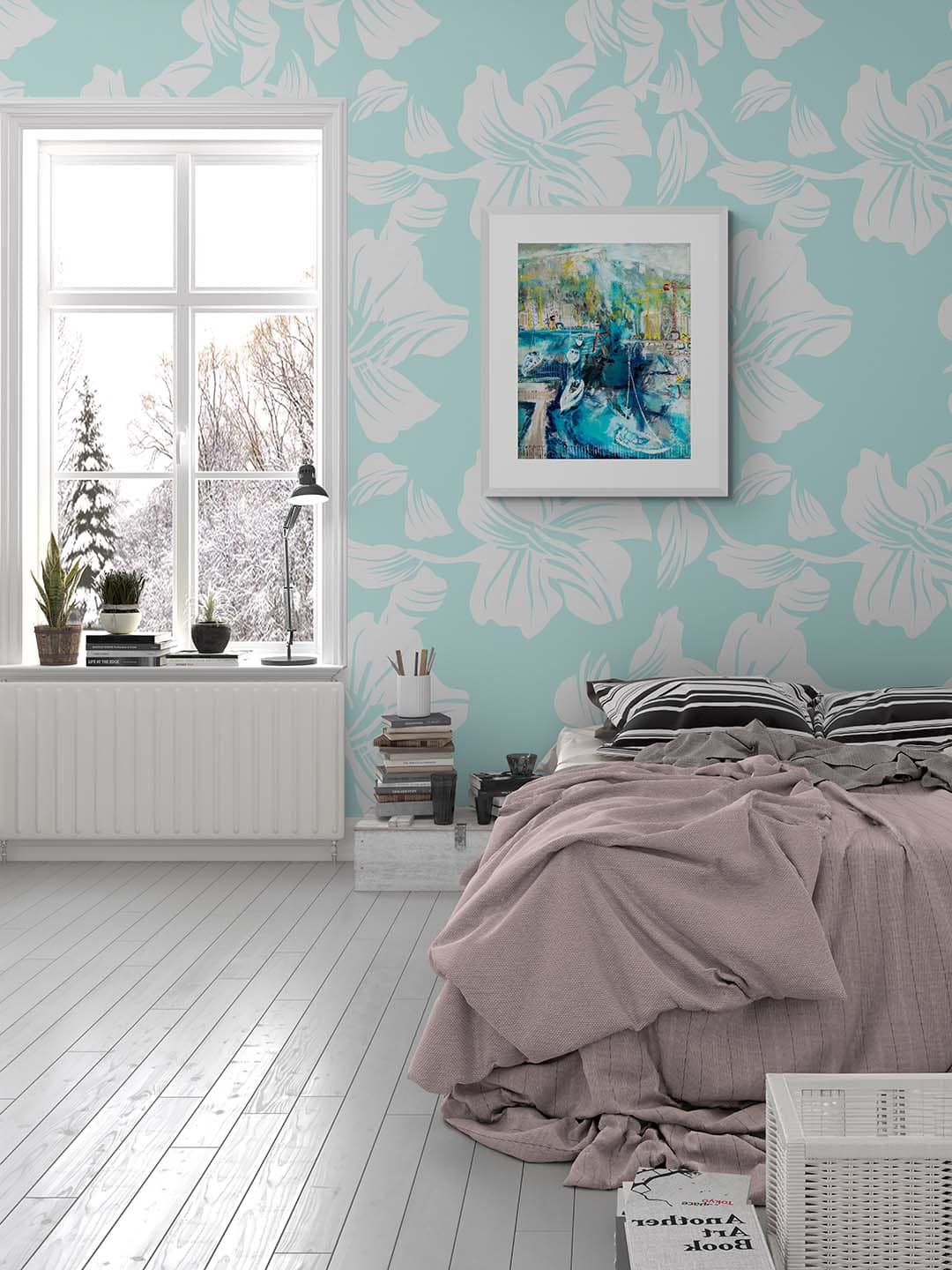 Towards Napoleons Nose From Queens Island hanging in bedroom -- Una O Grady Paintings