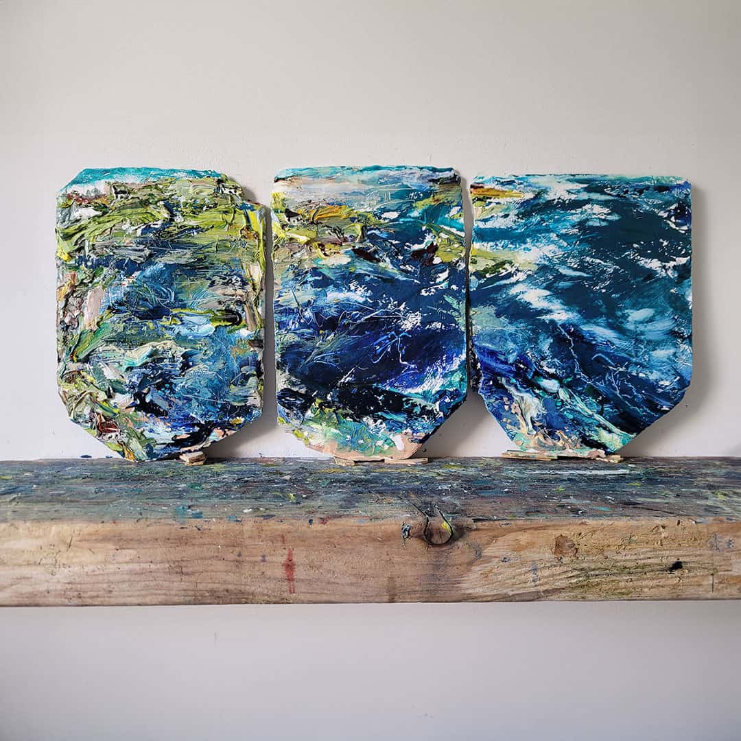 Wild Atlantic Way Texture and Colours behind the scenes -- Una O Grady Paintings