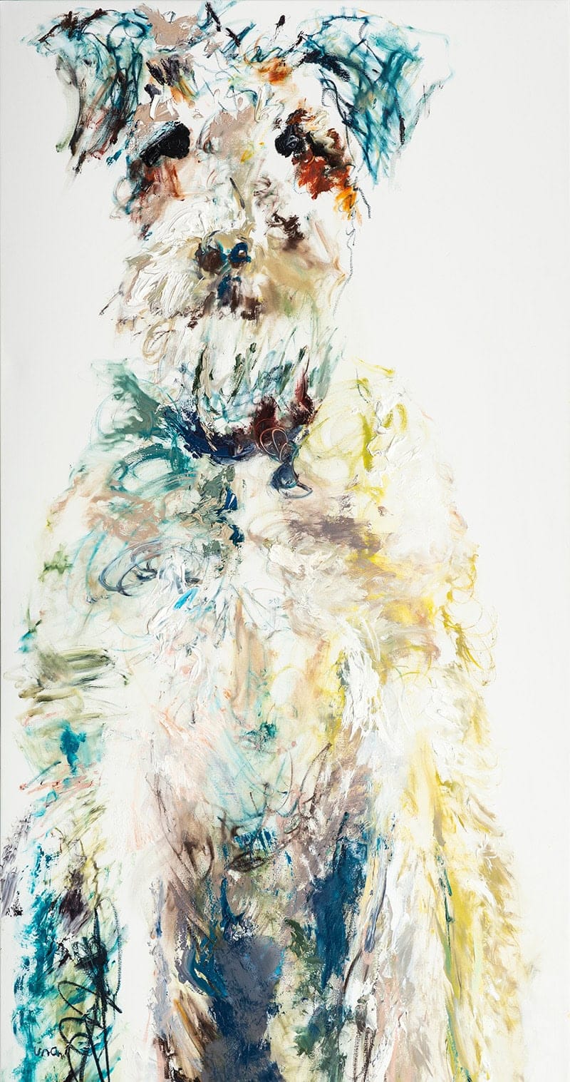wire-haired fox terrier print -- una o grady paintings